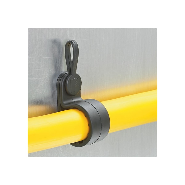 Cable Clamp, Nylon 6/6, 1-1/4 in Bundle Dia., Black, 100 PK
